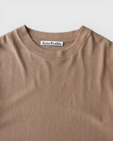 アクネ ストゥディオズ インサイドアウト ロゴパッチ Tシャツ ベージュ メンズ - NEWSED