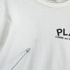 プレイ コムデギャルソン ロゴ Tシャツ ホワイト レディース