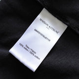 メゾン キツネ 筆記体ロゴ Tシャツ ブラック - NEWSED
