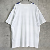 メゾンマルジェラ 大判プリント Tシャツ ホワイト / ブルー - NEWSED