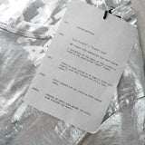 メゾン マルジェラ エイズ Tシャツ メタリックシルバー / グレー タグ付き未使用品 - NEWSED