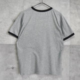 アディダス パフォーマンスロゴ リンガーTシャツ グレー / ブラック - NEWSED