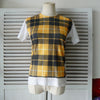 Comme des Garçons 黄/白格纹 T 恤
