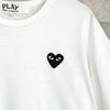プレイ コムデギャルソン ハートロゴ Tシャツ ホワイト