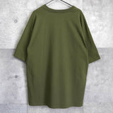 メゾンキツネ キャンプ プリント Tシャツ カーキ - NEWSED