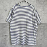 ポロ ラルフローレン スモールポニー ロゴ ボーダー Tシャツ グレー / ホワイト - NEWSED