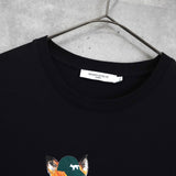 メゾンキツネ フォックスロゴ Tシャツ ブラック - NEWSED