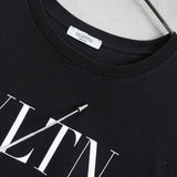 ヴァレンティノ ロゴ Tシャツ ブラック - NEWSED