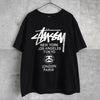 Stüssy 黑色双面印花T恤