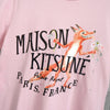 メゾン キツネ プリント Tシャツ ピンク