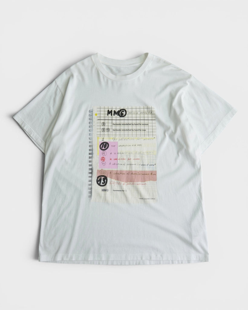 エムエムシックス メゾン マルジェラ オーバーサイズ Tシャツ ホワイト メンズ レディース
