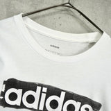 アディダス ロゴ Tシャツ ホワイト - NEWSED