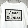 アクネストゥディオズ バックロゴ オーバーサイズ Tシャツ ホワイト