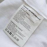 コム デ ギャルソン シャツ ロゴ Tシャツ ホワイト - NEWSED