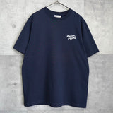 メゾンキツネ ロゴ 刺繍 Tシャツ ネイビー - NEWSED