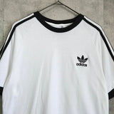 アディダス トレフォイルロゴ Tシャツ ホワイト / ブラック - NEWSED