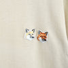 Maison Kitsune Double Fox Head T-Shirt, Beige