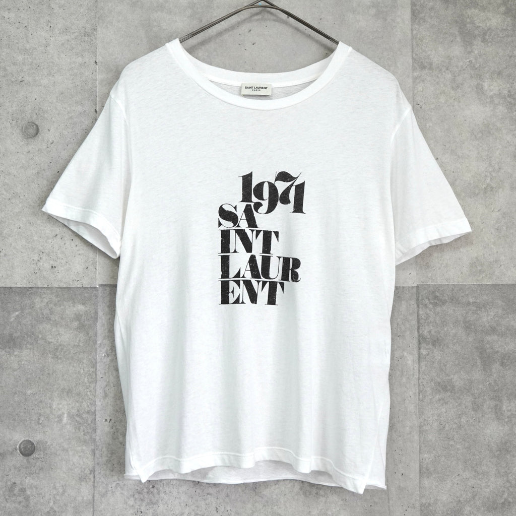 サンローラン プリント Tシャツ ホワイト
