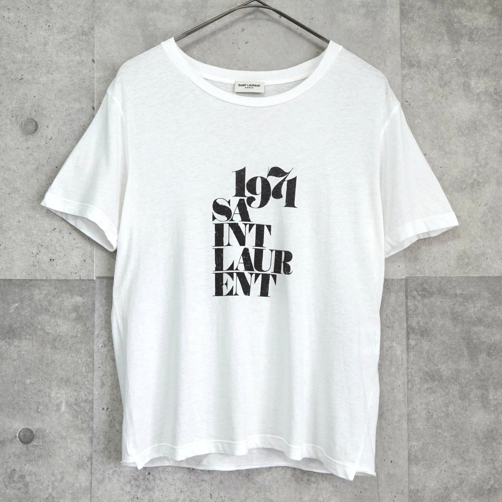 Saint Laurent☆コットン ロゴ プリント Tシャツ♪【送料込】 Saint Laurent(サンローラン) Tシャツ・カットソー(レディース