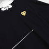 プレイ コムデギャルソン ハートロゴ Tシャツ ブラック