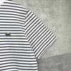 Lacoste 徽标边框珠地网眼 T 恤黑色 x 白色