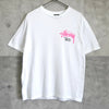 Stüssy 白色和粉色印花T恤