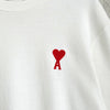 アミパリ アミ パリス ハートロゴ オーバーサイズ Tシャツ ホワイト