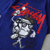 Stüssy 蓝色徽标印花 T 恤
