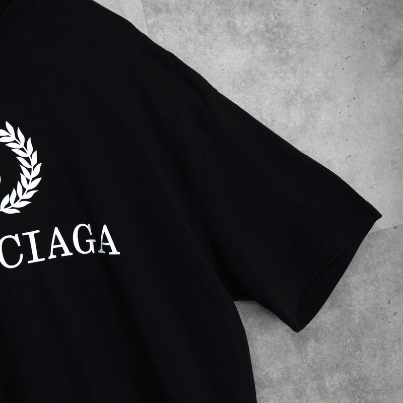 バレンシアガ ロゴ Tシャツ ブラック - NEWSED