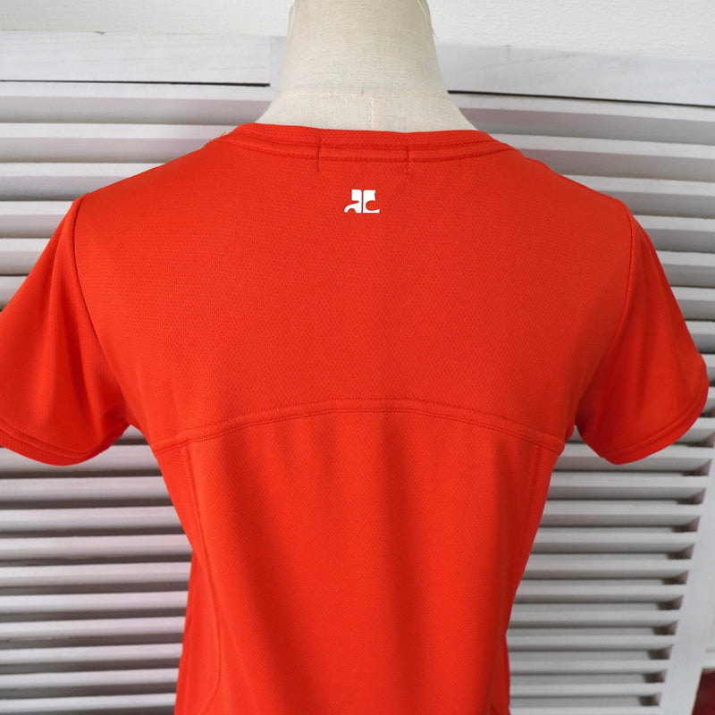 クレージュ スポーティー生地 ロゴ Tシャツ レッド レディース - NEWSED