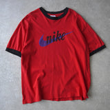 ナイキ ヴィンテージ ロゴ Tシャツ レッド - NEWSED