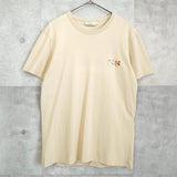 メゾンキツネ ダブルフォックスヘッド Tシャツ ベージュ - NEWSED