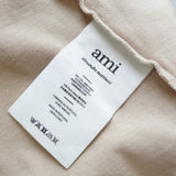 アミパリ アミ パリス ハートロゴ Tシャツ ベージュ - NEWSED