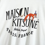 メゾン キツネ フォックス プリント Tシャツ ホワイト - NEWSED