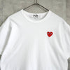 プレイ コム デ ギャルソン ハート Tシャツ ホワイト