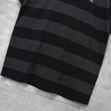 ヴィヴィアン ウエストウッド オーブ 刺繍 ボーダー Tシャツ ブラック / グレー - NEWSED