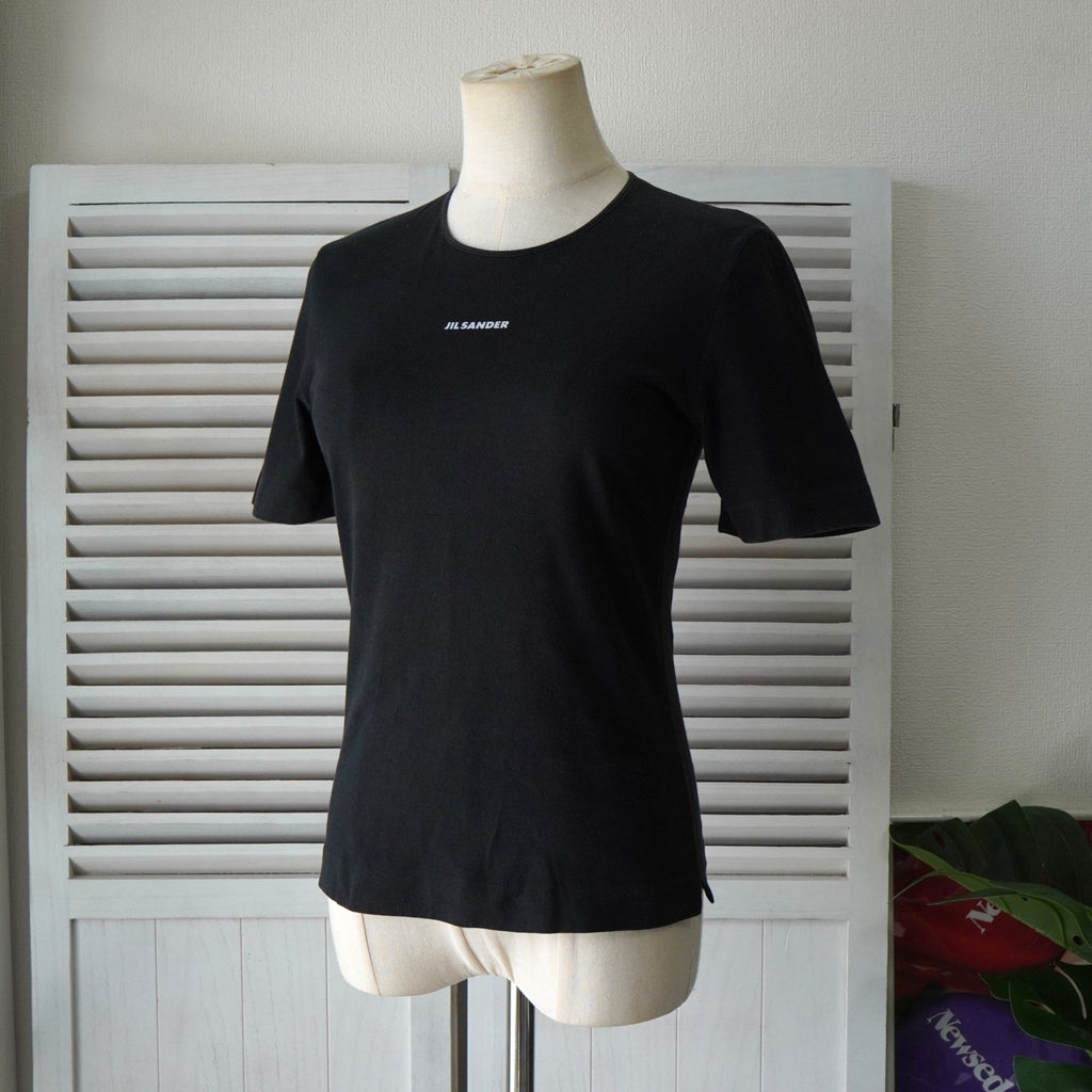 ジルサンダー ロゴ Tシャツ ブラック