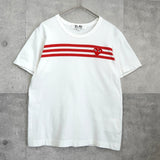 プレイ コムデギャルソン ハートロゴ Tシャツ ホワイト - NEWSED