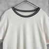 Maison Margiela 象牙色/黑色纯色 Ringer T 恤