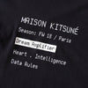 Maison Kitsune 印花黑色 T 恤