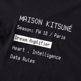 メゾン キツネ プリント Tシャツ ブラック - NEWSED