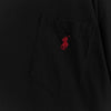 Polo by Ralph Lauren Logo Embroidered Pocket T-Shirt in Black