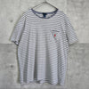 Polo by Ralph Lauren 小马标志条纹 T 恤（灰色/白色）
