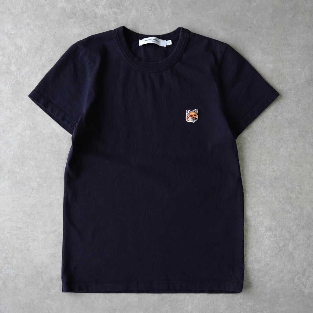 Maison Kitsune 狐狸头贴片 T 恤，海军蓝