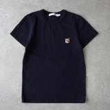 メゾンキツネ フォックスヘッドパッチ Tシャツ ネイビー - NEWSED