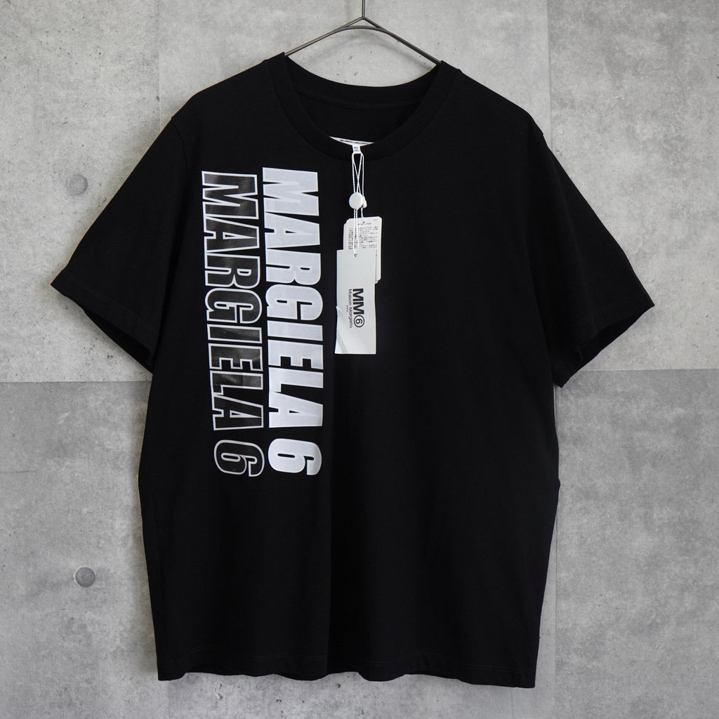MM6 Maison Margiela 徽标 T 恤，黑色，未使用，带标签