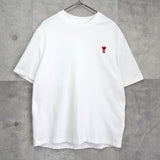 アミパリ アミ パリス ハートロゴ Tシャツ ホワイト - NEWSED