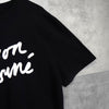 Maison Kitsune Cursive Logo T-Shirt in Black