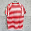 Gucci Print Striped T-Shirt in Red/White