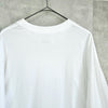 エムエムシックス メゾン マルジェラ ロゴ オーバーサイズ Tシャツ ホワイト